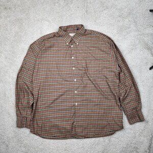 Gitman Bros Mobley & Sons Button Shirt Mens Size XL Plaid Checkered Vintage VTG